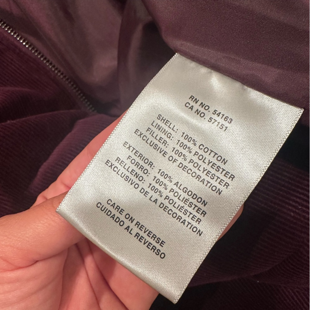 Levi's Burgundy Corduroy Jacket - Picture 5 of 5